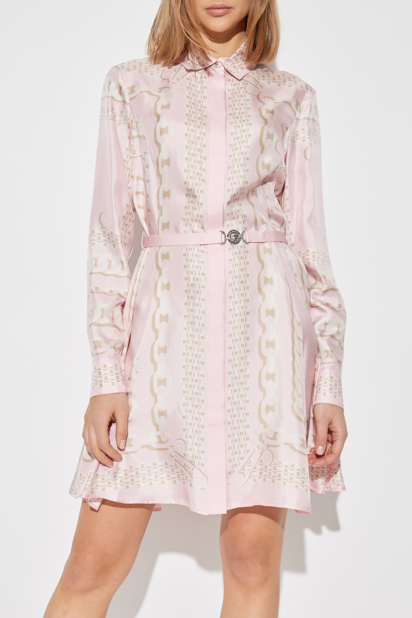 versace マークアクセント、シルクワンピース 楽天市場】VERSACE JEANS COUTURE スカーフ ベルサーチ